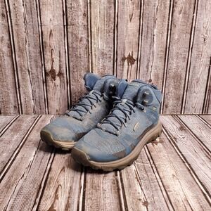 Keen Boots Womens Size 8.5 Terradora II Hiking Blue Waterproof Mid Calf